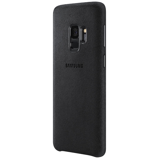 Samsung Galaxy S9 alcantara smartphone cover (sort)