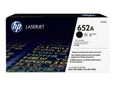 HP 652A - black - original - LaserJet - toner cartridge (CF320A)