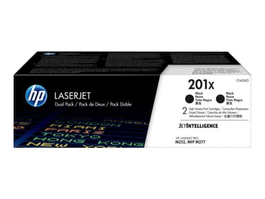 HP 201X - 2-pack - High Yield - black - original - LaserJet - toner cartridge (CF400XD)
