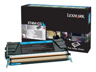 Lexmark - cyan - original - tonerpatron - LCCP, LRP