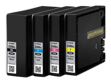 Canon PGI-2500XL C/M/Y/BK - 4-pack - black, yellow, cyan, magenta - original - ink tank
