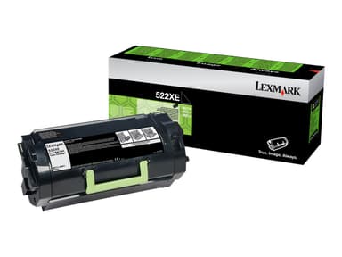 Lexmark 522XE - Særlig høj ydelse - sort - original - tonerpatron - Lexmark Corporate
