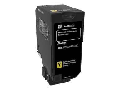 Lexmark - High Yield - yellow - original - toner cartridge - LCCP, Lexmark Corporate