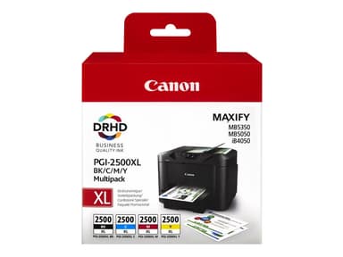 Canon PGI-2500XL C/M/Y/BK - 4-pack - black, yellow, cyan, magenta - original - ink tank