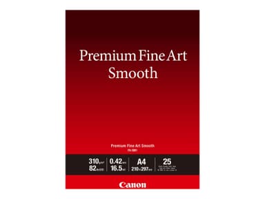 Canon Premium Fine Art Smooth FA-SM1 - fotopapir - 25 ark - A4 - 310 g/m²