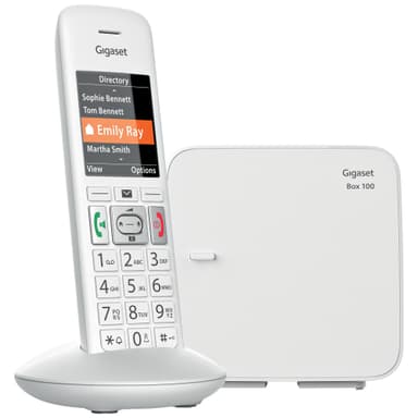 Gigaset Dect E370 trådløs telefon (hvid)