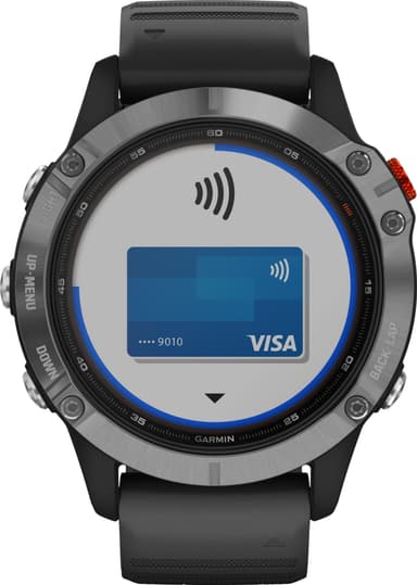 Garmin Fenix 6 Solar multisportsur (sølv)