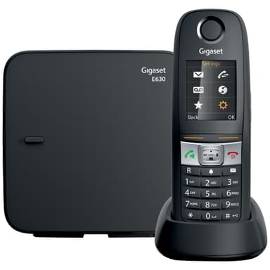 Gigaset Dect E630 trådløs telefon (sort)
