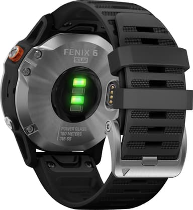 Garmin Fenix 6 Solar multisportsur (sølv)