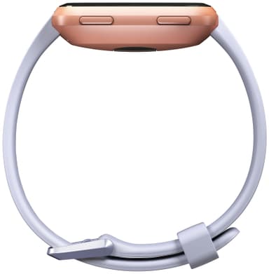 periwinkle and rose gold fitbit versa