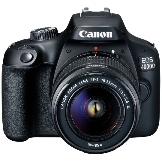 Canon EOS 4000D DSLR kamera + 18-55 DC III-objektiv Elgiganten