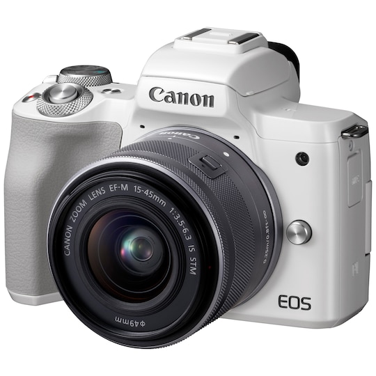 Canon EOS M50 kompaktkamera + 15-45 IS objektiv | Elgiganten
