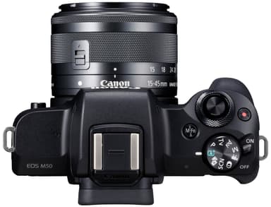 Canon EOS M50 kompakt systemkamera + 15-45 IS STM objektiv