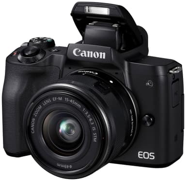 Canon EOS M50 kompakt systemkamera + 15-45 IS STM objektiv