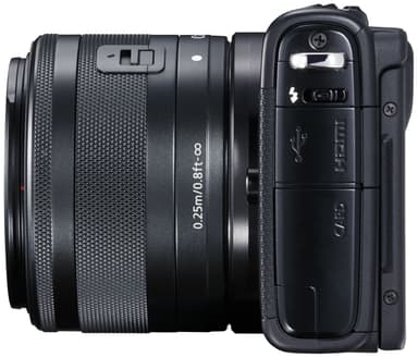 Canon EOS M100 CSC kompaktkamera + 15-45 IS STM objektiv