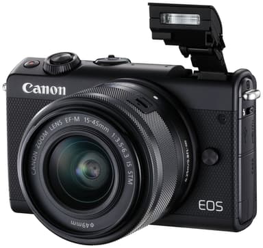 Canon EOS M100 CSC kompaktkamera + 15-45 IS STM objektiv