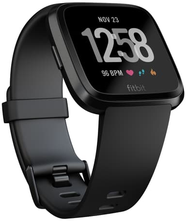 Fitbit Versa smartwatch (sort/black aluminium)