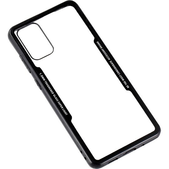 Gear Samsung Galaxy S20 Plus cover i hærdet glas (sort)