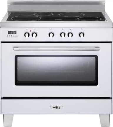 Witt fritstående induktionskomfur WICN90W3 (hvid)