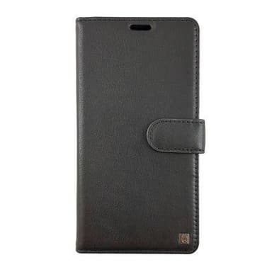 iPhone XR Ægte læder Classic Folio Pung 2 in 1 ryg etui Sort