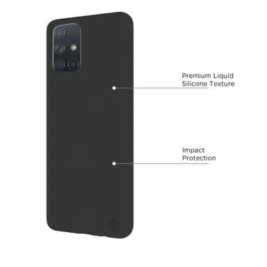 Samsung Galaxy A71 (4G) (4G) Flydende silikone etui- Black