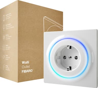 Fibaro Walli stikkontakt type F FGWOF-011
