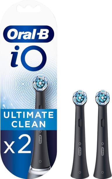 Oral-B iO Ultimate Clean tandbørste refill IOREFILL2BK (sort)