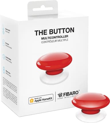 Fibaro Button til HomeKit Smart switch FGBHPB-101-3 (rød)