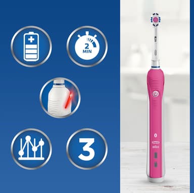 Oral-B Smart 4 4500 elektrisk tandbørste gavesæt SMART4500 (pink)