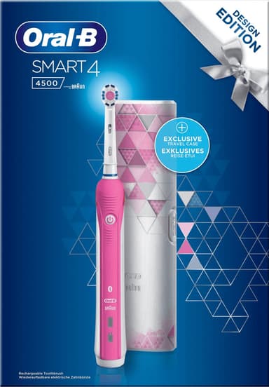 Oral-B Smart 4 4500 elektrisk tandbørste gavesæt SMART4500 (pink)