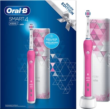 Oral-B Smart 4 4500 elektrisk tandbørste gavesæt SMART4500 (pink)