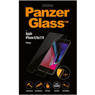 PanzerGlass Privacy skærmbeskytter til iPhone 6/7/8/SE Gen 2