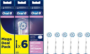 Oral-B Sensitive Clean 2+2+2 tandbørstehoved refill CA1325192