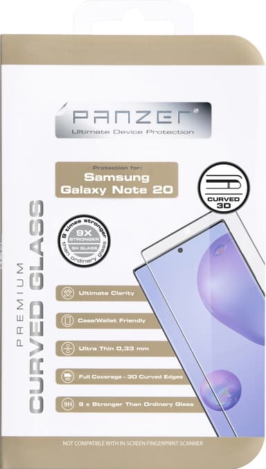 Panzer buet skærmbeskytter til Samsung Galaxy Note 20 5G