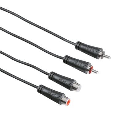 Hama lydkabel 2 x RCA-stik - 2 x RCA-hunstik (5 meter)