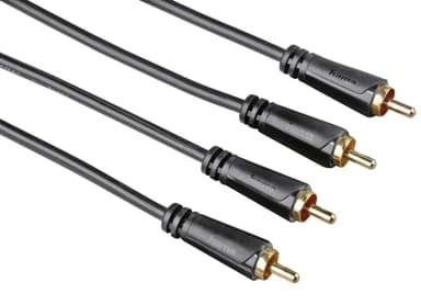 Hama lydkabel 2 x RCA-stik - 2 x RCA-stik (5 meter)