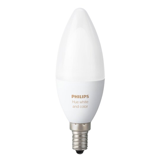 Philips Hue White and color ambiance pære 6.5W B39 E14