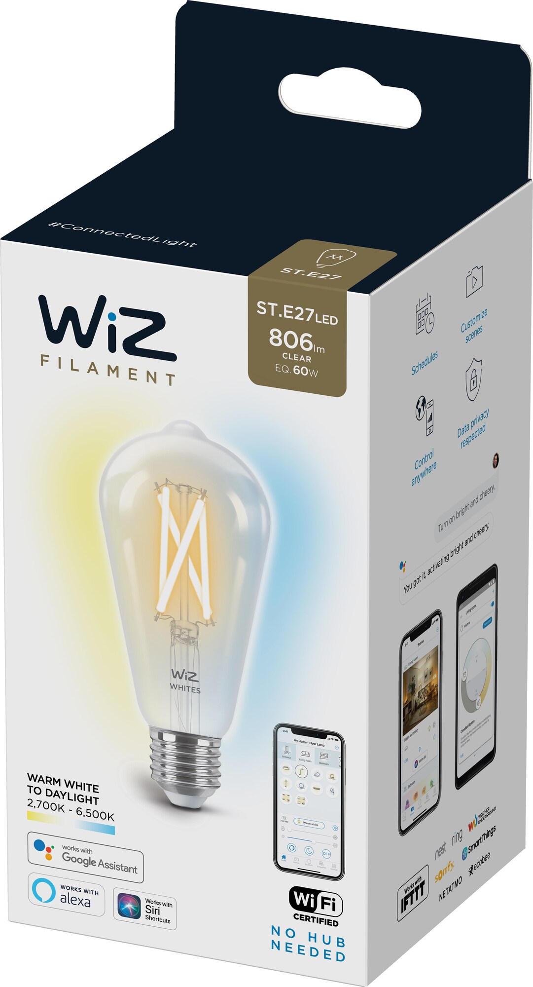 Wiz Light LED-pære 7W E27 871869978717200 thumbnail