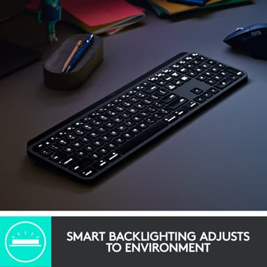 Logitech MX Keys 3 Mac trådløst tastatur (space grey)