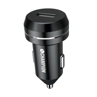 USB-oplader 12 / 24V 2.4A Sort