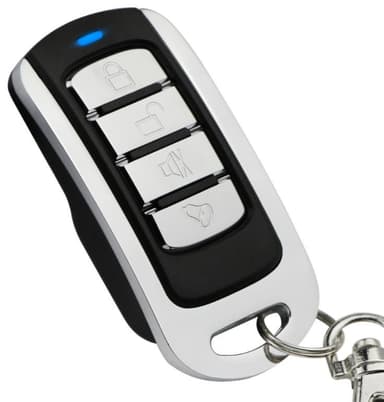 Fjernbetjening til automatiske døre / garageporte - Sort / sølv