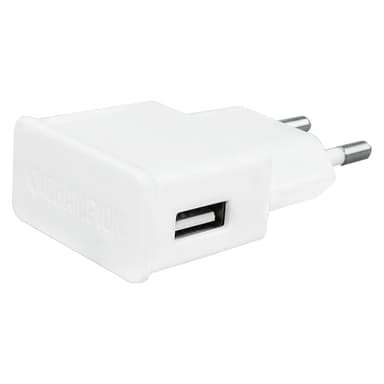USB-oplader 230V 2.1A Hvid