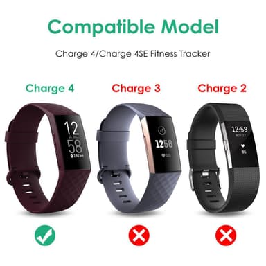 USB-oplader til Fitbit Charge 4