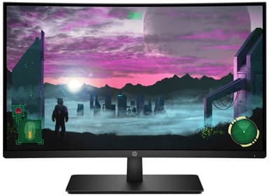 HP 27x buet 27" gaming skærm (sort)
