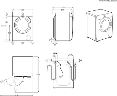 Electrolux PerfectCare 700 vaskemaskine/tørretumbler EW7W5268E5