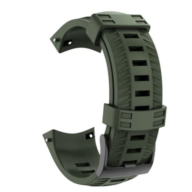 Armbånd til Suunto sportwatch modeller 24 mm Silikon militærgrøn