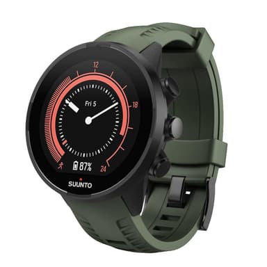 Armbånd til Suunto sportwatch modeller 24 mm Silikon militærgrøn