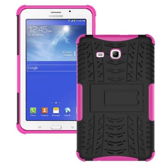 Stødfast shell med stativ Samsung Galaxy Tab 3 Lite 7.0 "T110  - lyserød