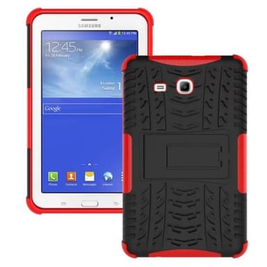 Stødfast shell med stativ Samsung Galaxy Tab 3 Lite 7.0 "T110  - rød