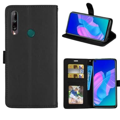 Mobil tegnebog 3-kort Huawei P40 LiteE (6,39 ")  - sort